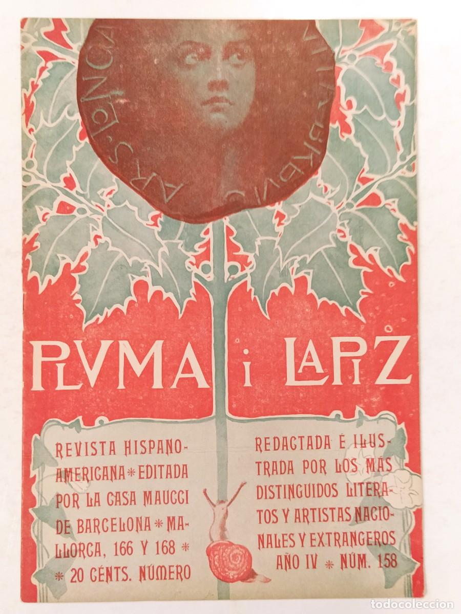 Collezionismo di Riviste e Giornali: PLUMA Y LAPIZ -A&Ntilde;O 1903-BARCELONA-OFICINAS Y REDACCION LA VANGUARDIA-FIESTA REPUBLICA ETC-(V-27.296)