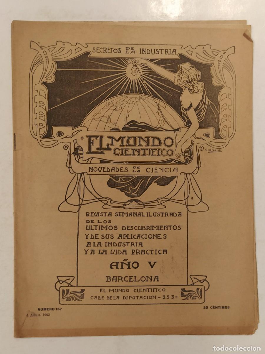 Coleccionismo de revistas y peri&oacute;dicos: EL MUNDO CIENTIFICO - A&Ntilde;O 1903 - REVISTA ANTIGUA -VER FOTOS-(V-27.303)