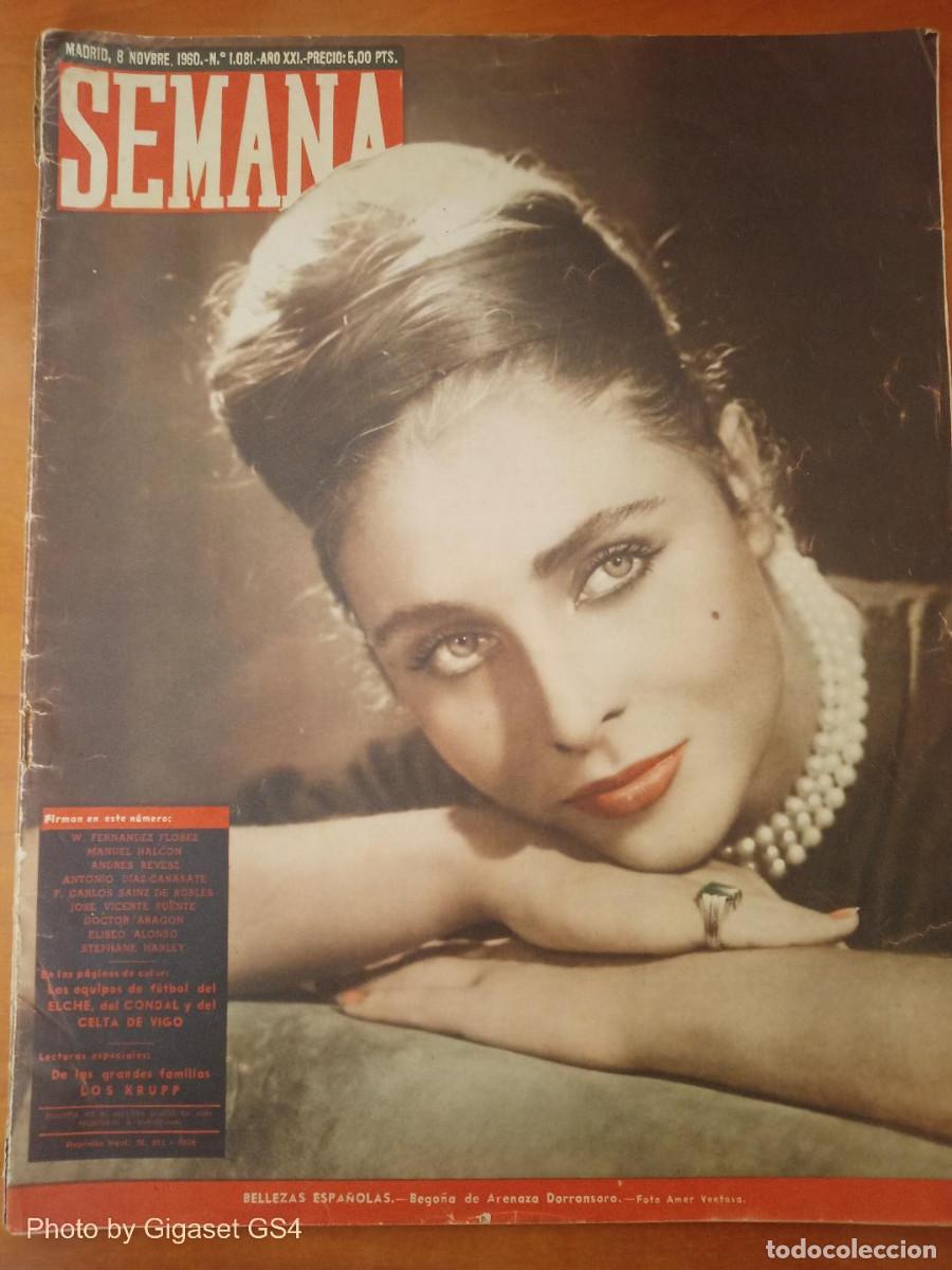 Coleccionismo de Revistas y Peri&oacute;dicos: REVISTA SEMANA 8/11/1960.