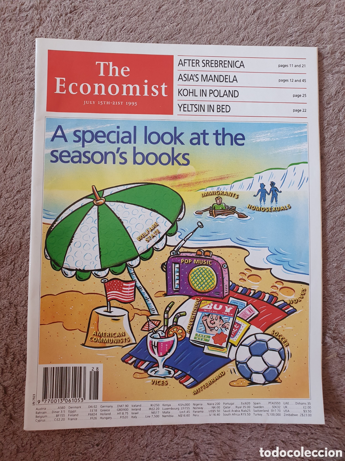 Sammeln von Zeitschriften und Zeitungen: THE ECONOMIST VOLUME 336 N&ordm; 7923 - JULY 1995- A SPECIAL LOOK AT THE SEASON'S BOOKS
