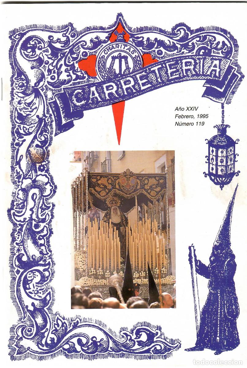 Coleccionismo de Revistas y Peri&oacute;dicos: SEMANA SANTA SEVILLA, BOLET&Iacute;N HERMANDAD LA CARRETER&Iacute;A N&ordm; 119, FEBRERO 1995