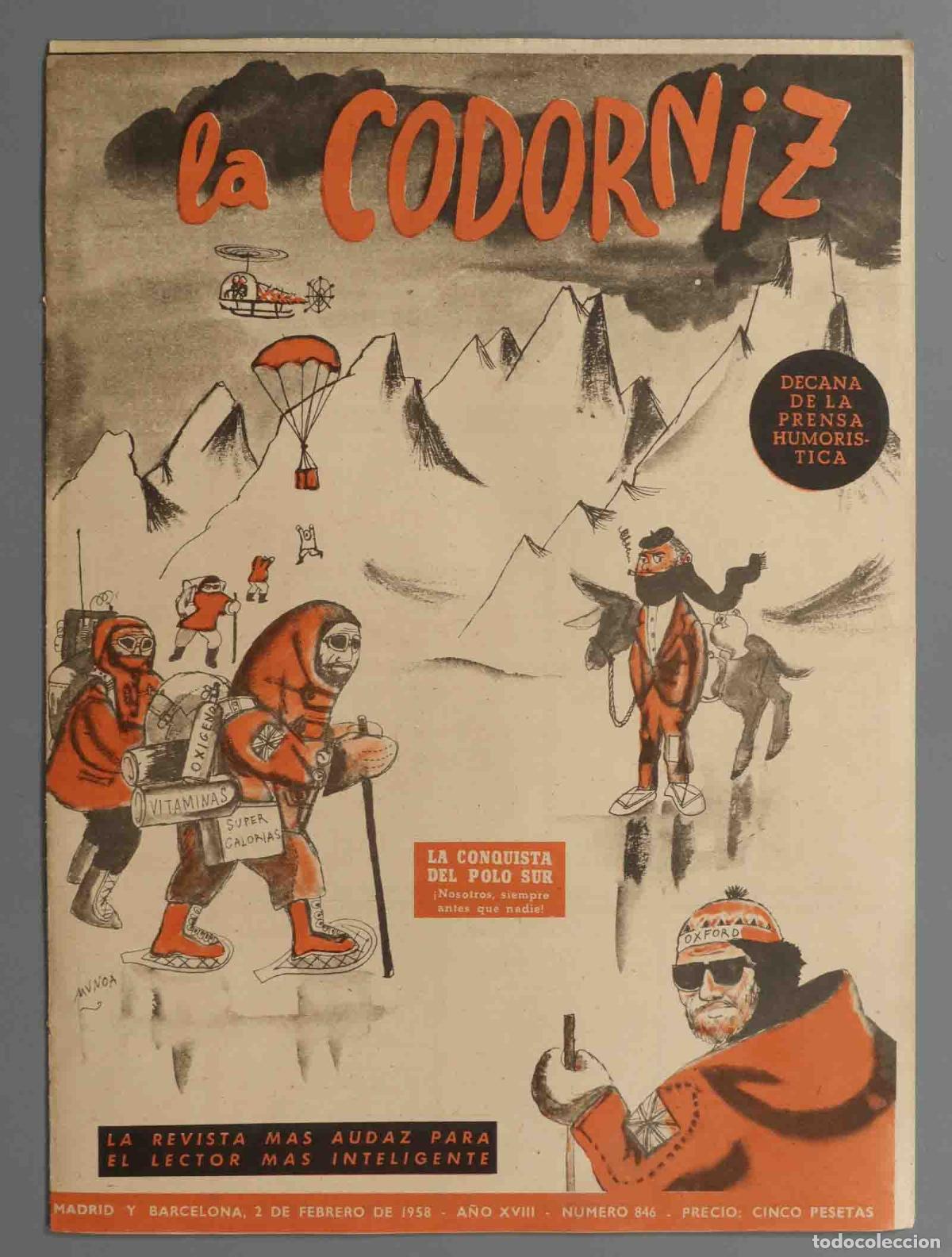 Coleccionismo de Revistas y Peri&oacute;dicos: LA CODORNIZ. 1958. 846.