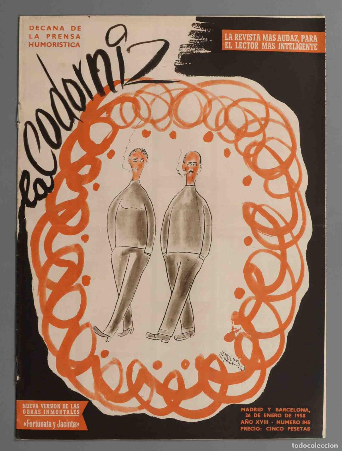 Coleccionismo de Revistas y Peri&oacute;dicos: LA CODORNIZ. 1958. 845.