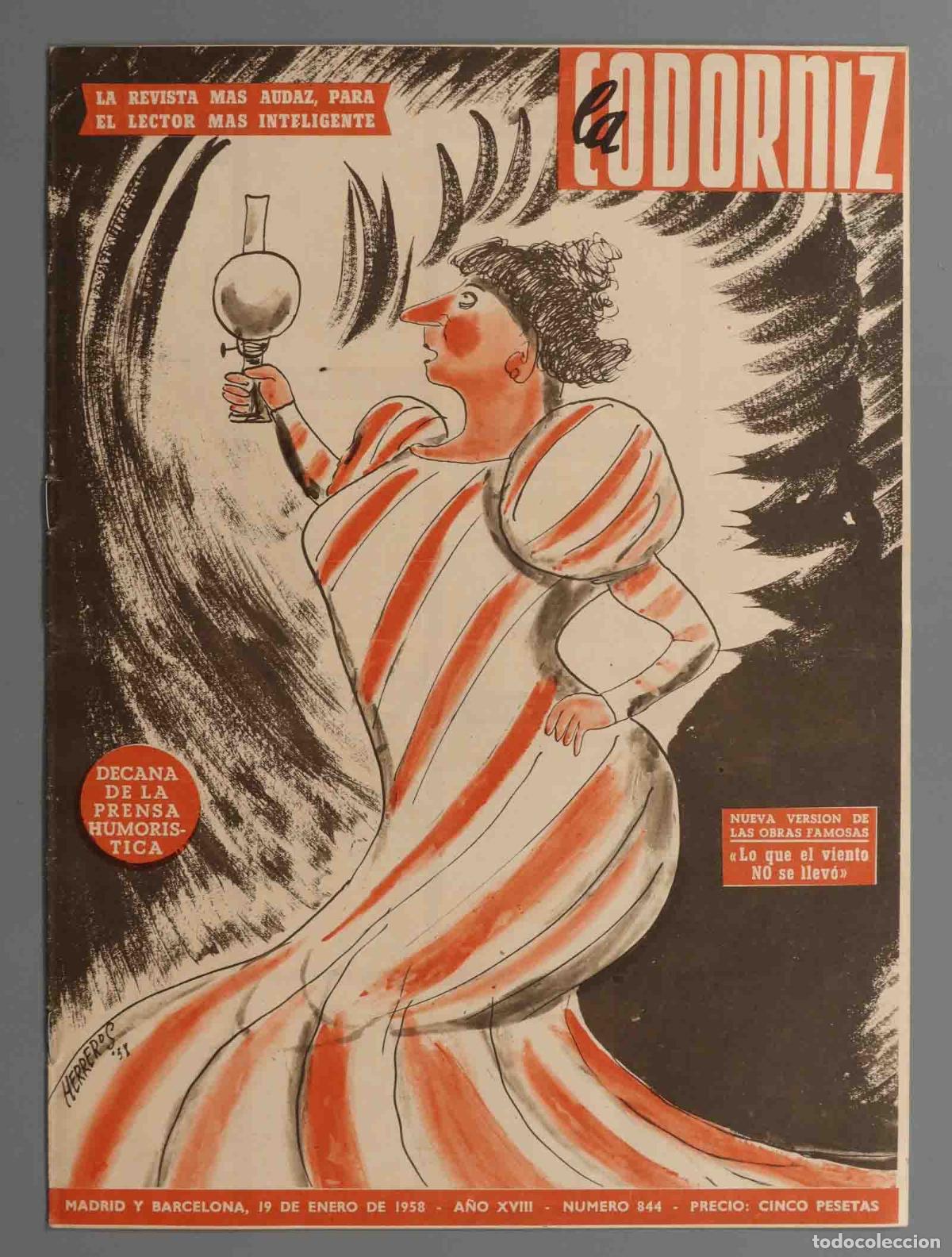 Coleccionismo de Revistas y Peri&oacute;dicos: LA CODORNIZ. 1958. 844.