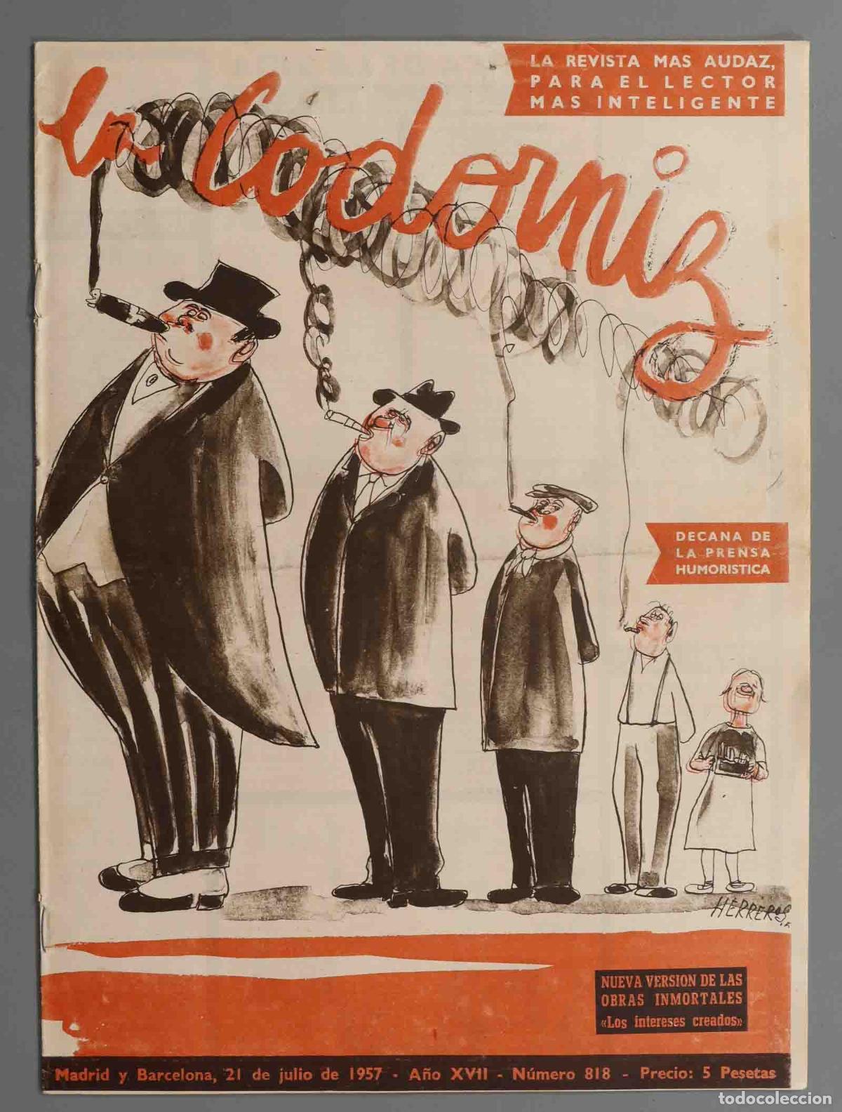 Coleccionismo de Revistas y Peri&oacute;dicos: LA CODORNIZ. 1957. 818.