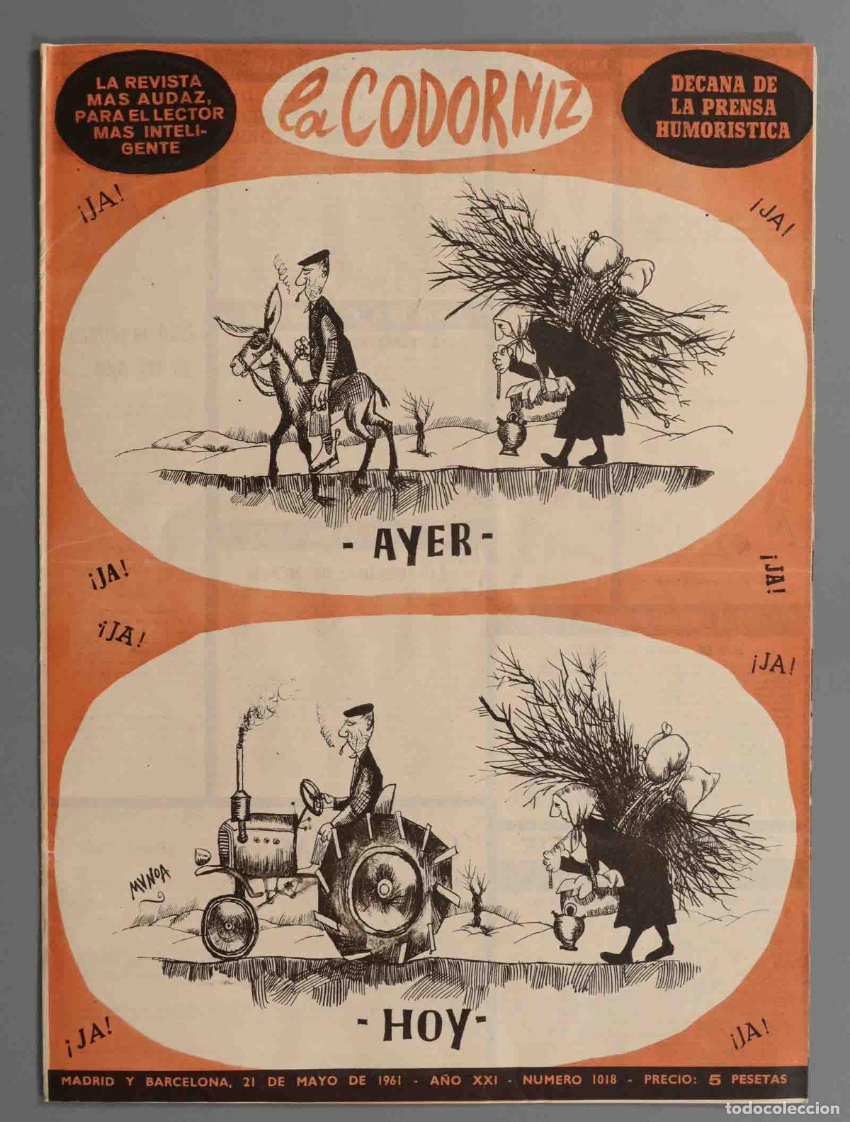 Coleccionismo de Revistas y Peri&oacute;dicos: LA CODORNIZ. 1961. 1018.