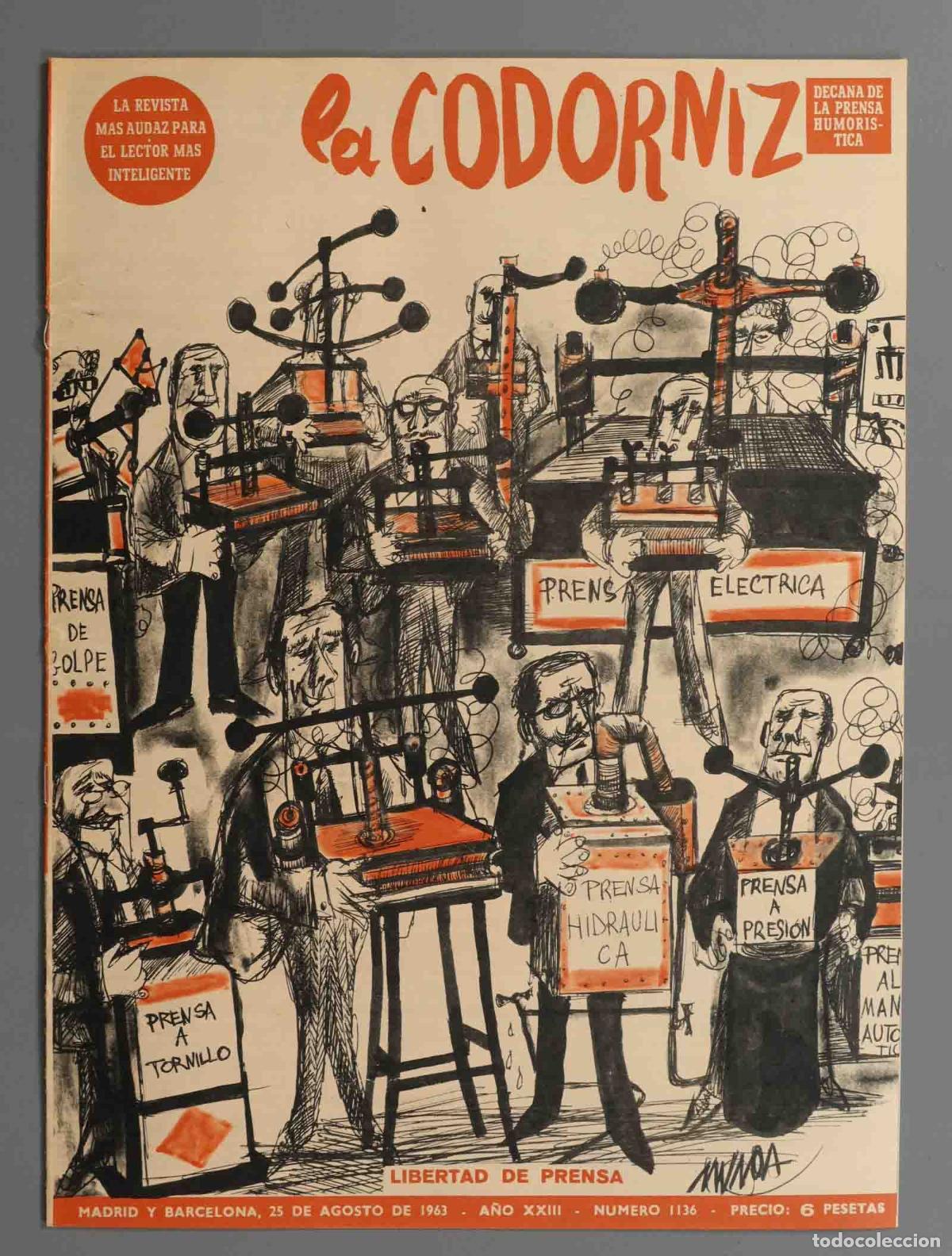 Coleccionismo de Revistas y Peri&oacute;dicos: LA CODORNIZ. 1963 . 1136.