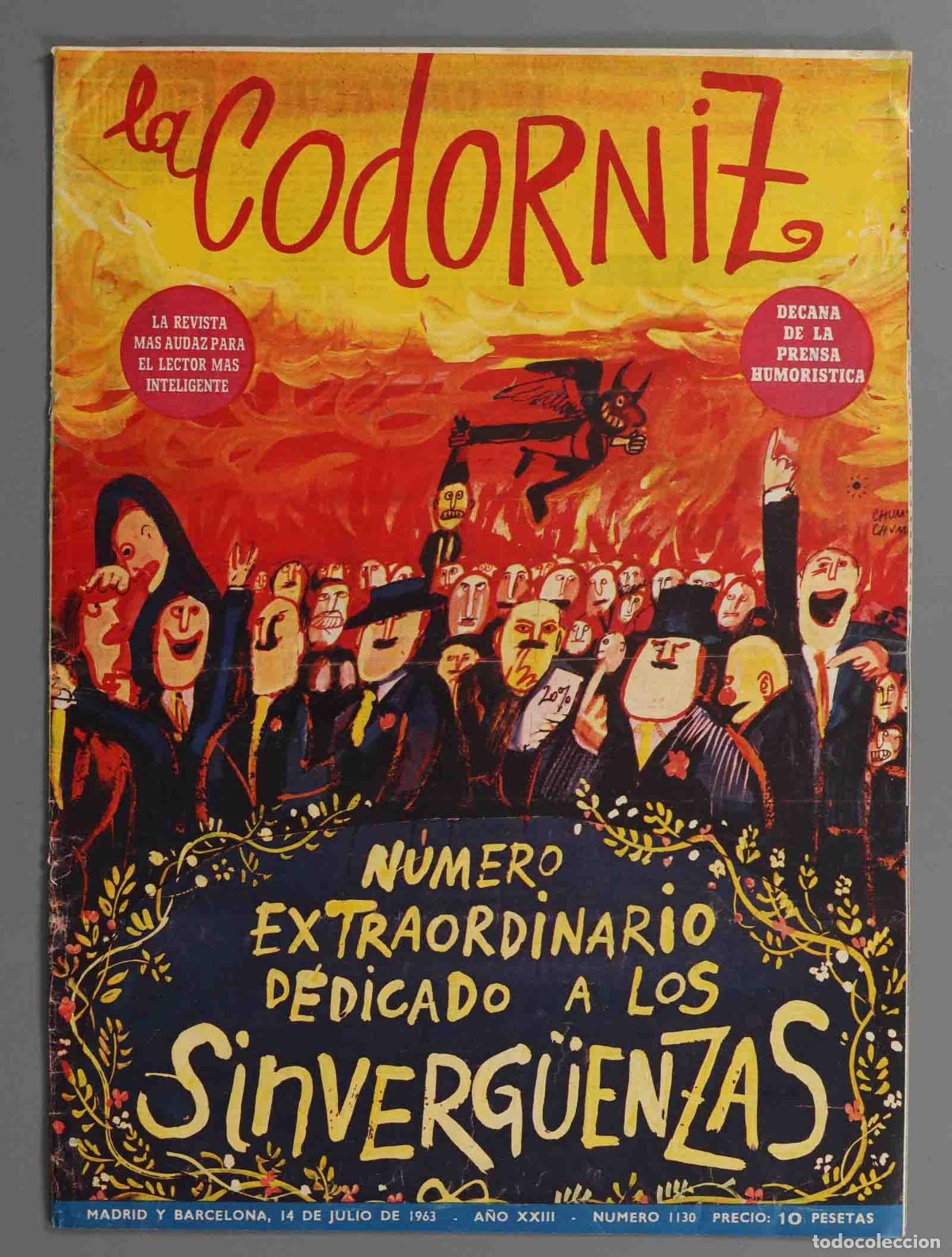 Coleccionismo de Revistas y Peri&oacute;dicos: LA CODORNIZ. 1963. 1130. N EXTRAORDINARIO DEDICADO A LOS SINVERG&Uuml;ENZAS
