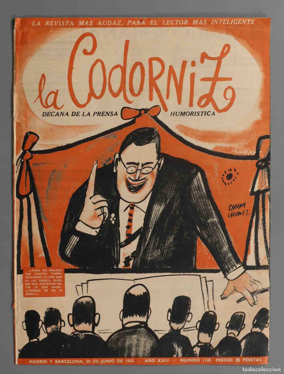 Coleccionismo de Revistas y Peri&oacute;dicos: LA CODORNIZ. 1963. 1128.