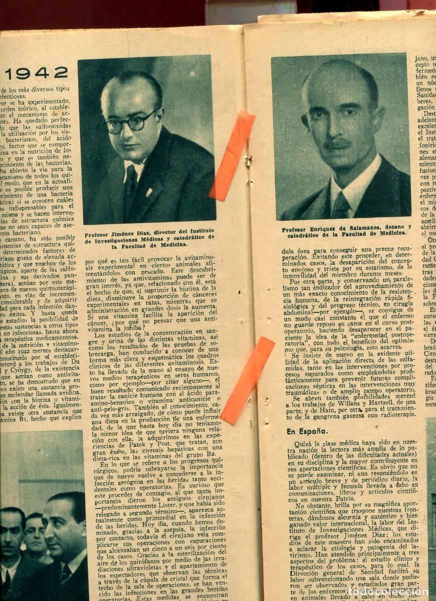 Coleccionismo de Revistas y Peri&oacute;dicos: PERIODICO A&Ntilde;O 1942 DOCTOR MEDICO JIMENEZ DIAZ ENRIQUE DE SALAMANCA VINO TONDONIA HARO GALLITO