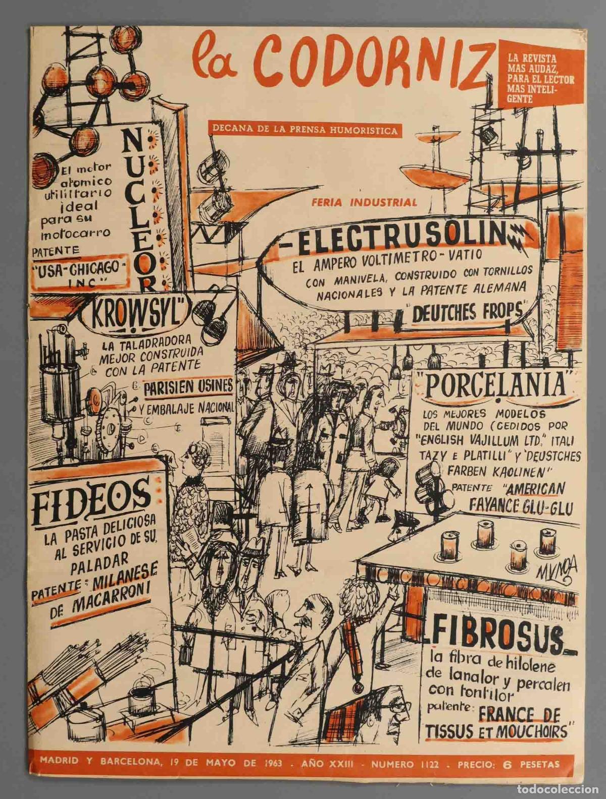 Coleccionismo de Revistas y Peri&oacute;dicos: LA CODORNIZ. 1963. 1122.