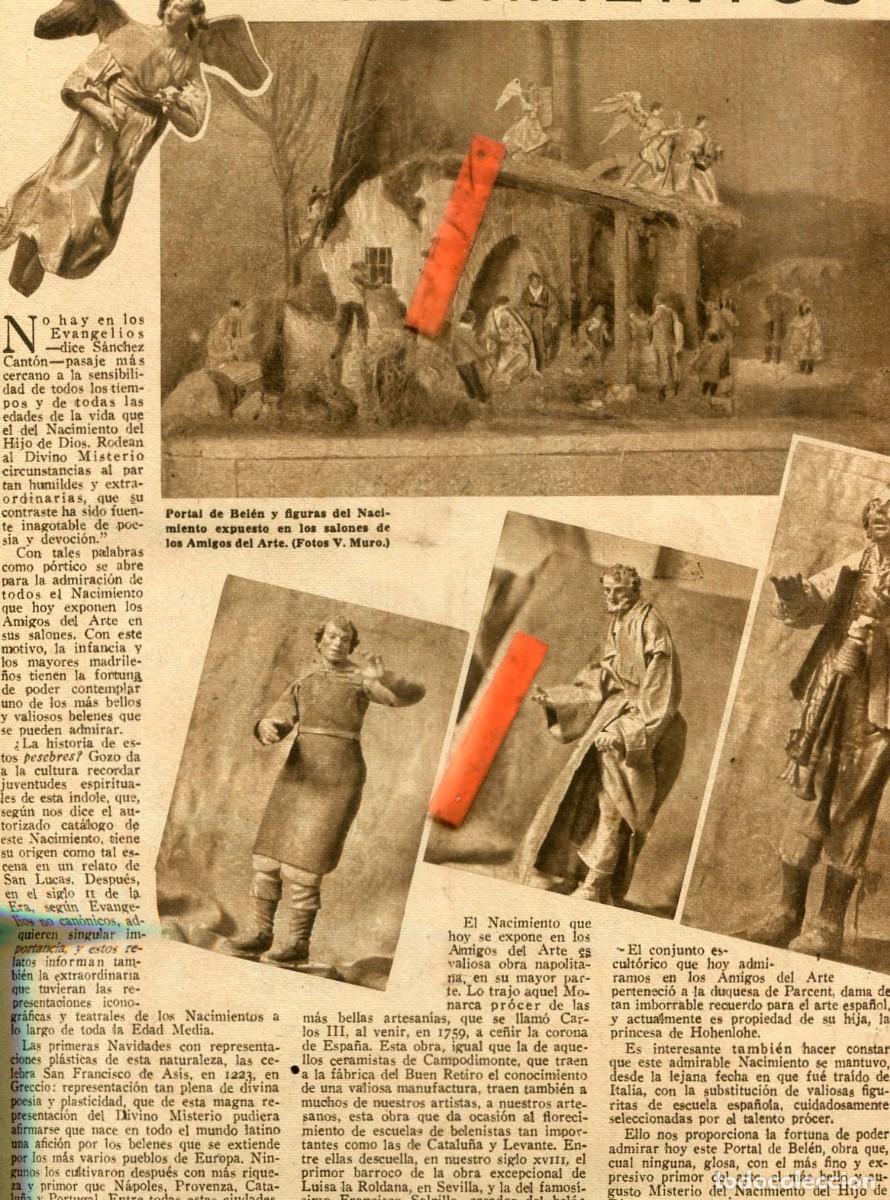 Coleccionismo de Revistas y Peri&oacute;dicos: PERIODICO A&Ntilde;O 1942 ABC NACIMIENTOS BELENES PESEBRES MARIQUITA PEREZ EL GORDO DE LORERIA EN GRANADA