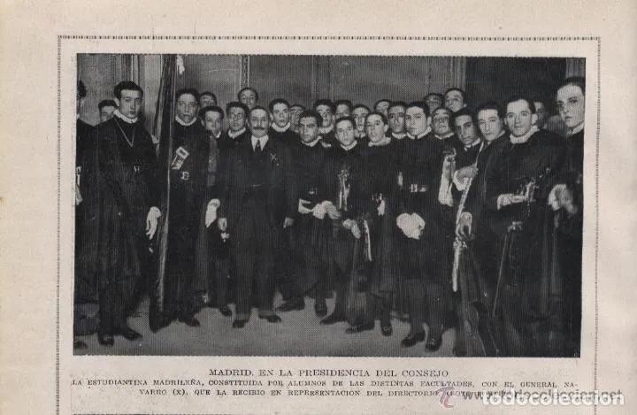 Sammeln von Zeitschriften und Zeitungen: * MADRID * TUNA * Estudiantina madrile&ntilde;a con el general Navarro - 1924