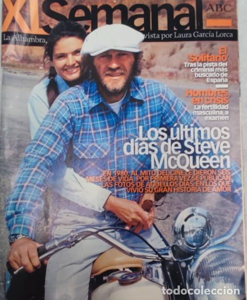 Coleccionismo de Revistas y Peri&oacute;dicos: LOS ULTIMOS DIAS DE STEVE MCQUEEN, TRAS LA PISTA DE EL SOLITARIO, REVISTA XL SEMANAL ABC