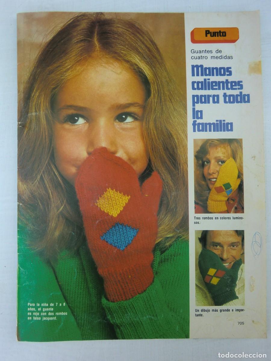 Coleccionismo de Revistas y Peri&oacute;dicos: Revista PUNTO Y COSTURA P&aacute;ginas 705-728 + Patr&oacute;n 19 y 22. Muy buen estado