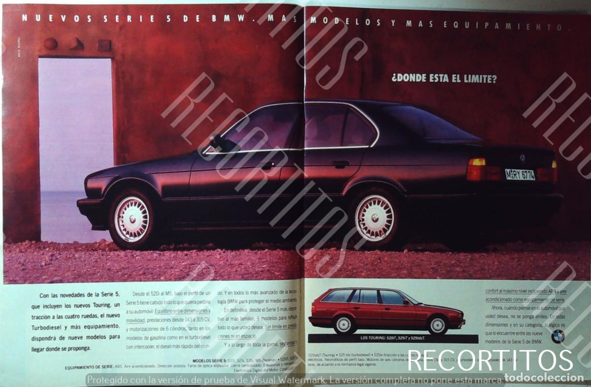 Coleccionismo de Revistas y Peri&oacute;dicos: BMW SERIE 5 ANUNCIO PUBLICIDAD