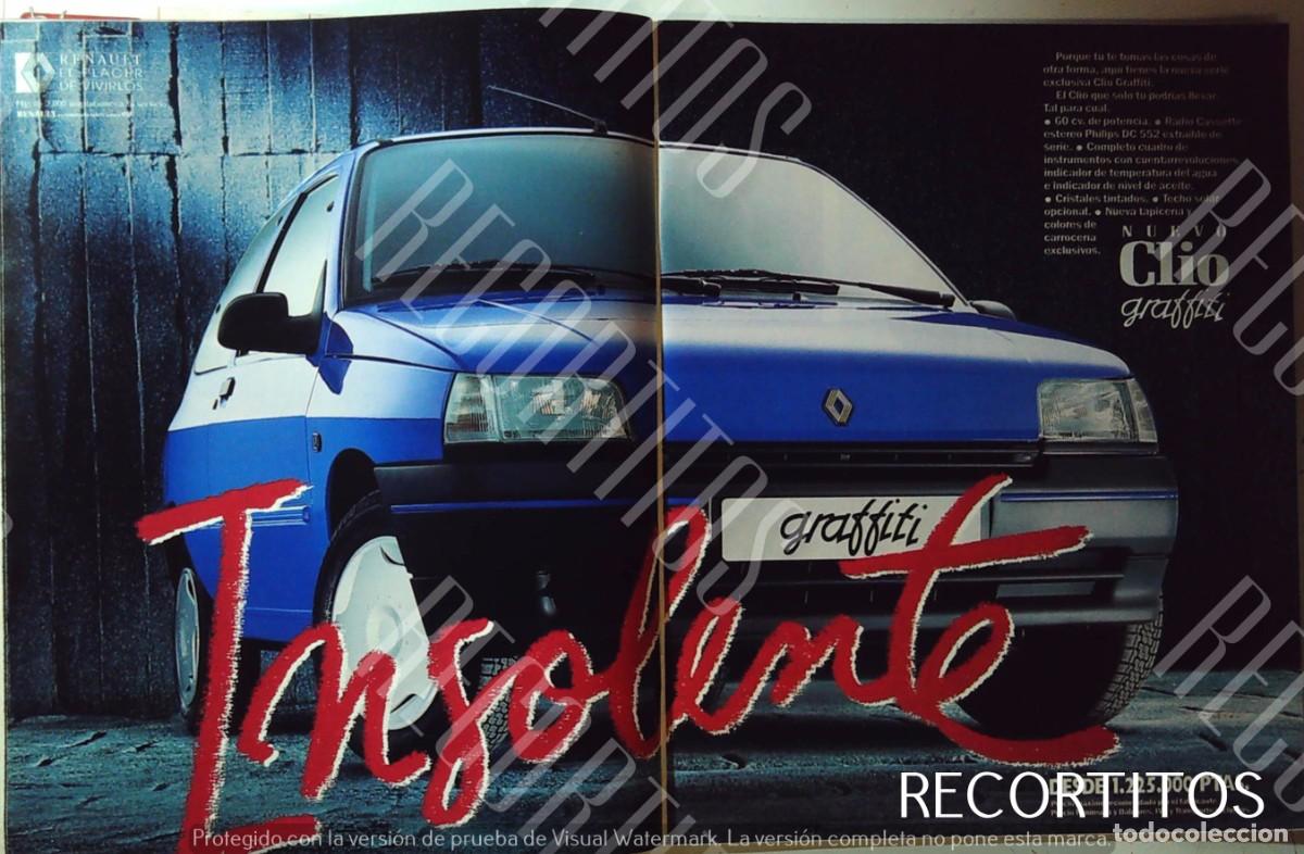 Coleccionismo de Revistas y Peri&oacute;dicos: RENAULT CLIO GRAFFITI ANUNCIO PUBLICIDAD