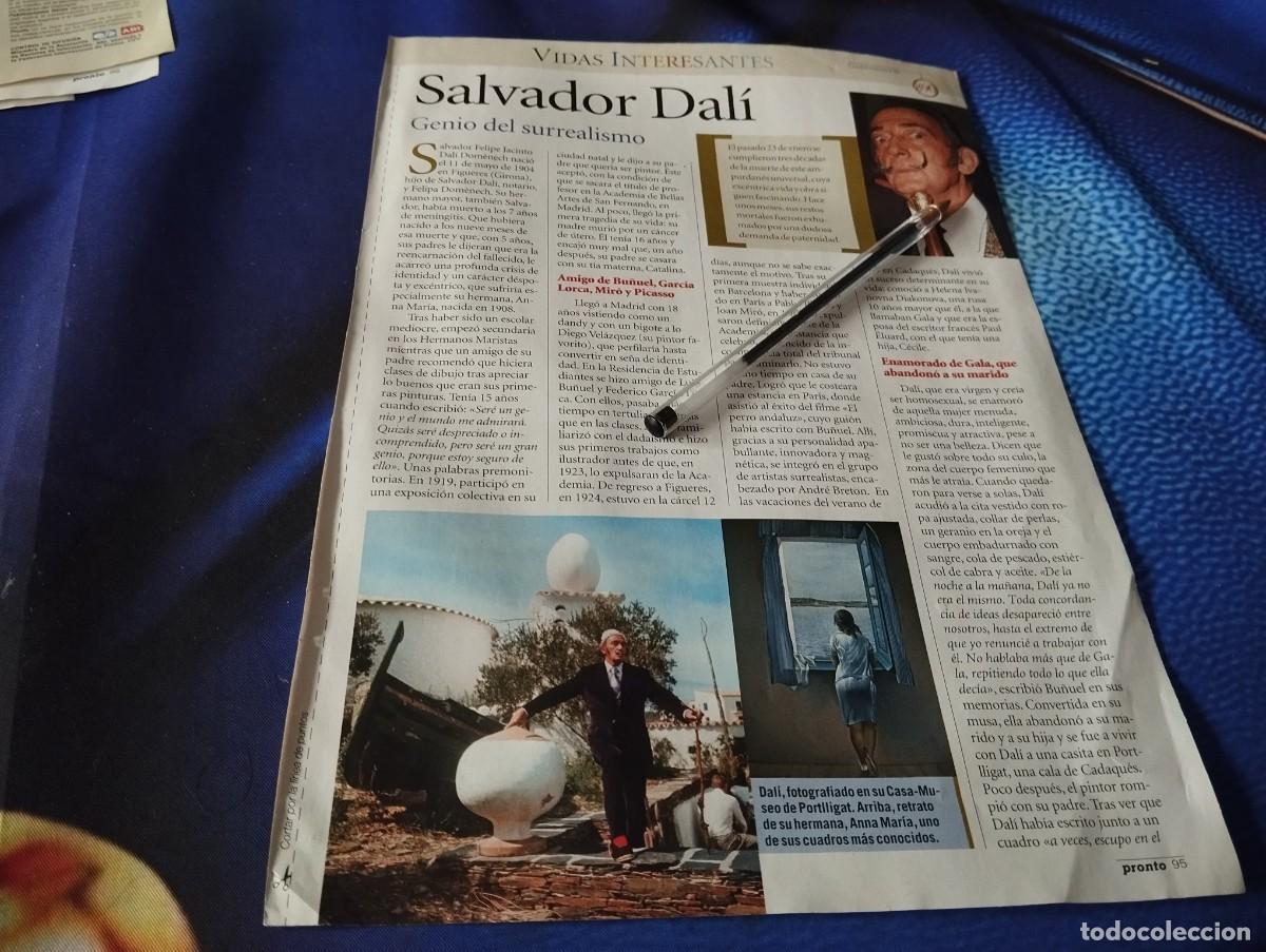 Coleccionismo de revistas y peri&oacute;dicos: SALVADOR DAL&Iacute; GENIO DEL SURREALISMO RECORTE REVISTA 2 P&Aacute;GINAS 2019