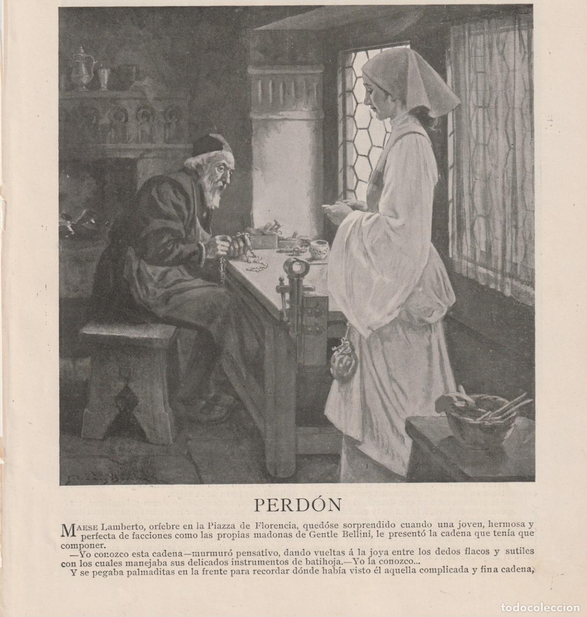Coleccionismo de Revistas y Peri&oacute;dicos: Perd&oacute;n / Emilia Pardo Baz&aacute;n; dibujos de M&eacute;ndez Bringa - 1907