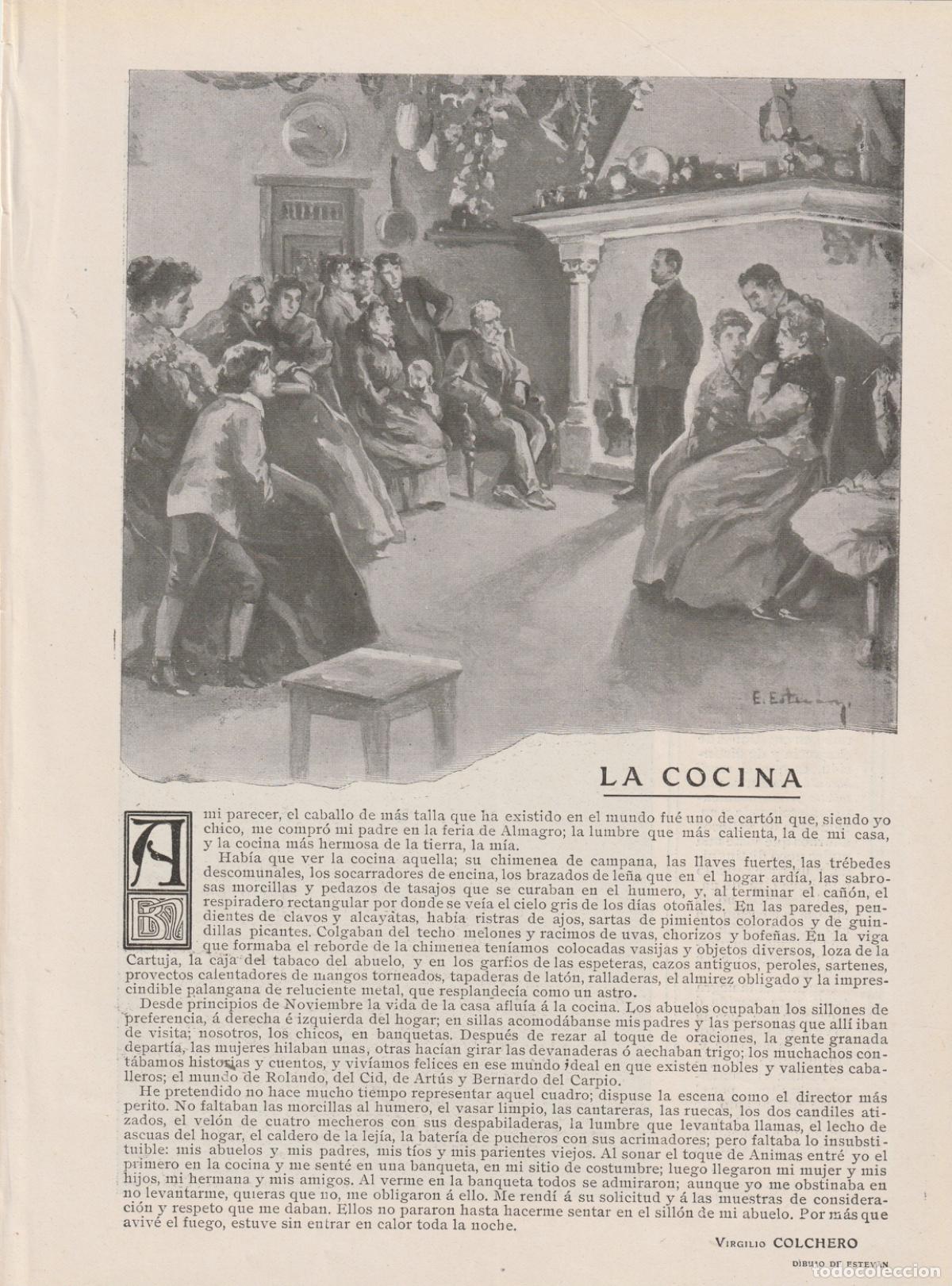 Coleccionismo de revistas y peri&oacute;dicos: La cocina / Virgilio Colchero - 1907