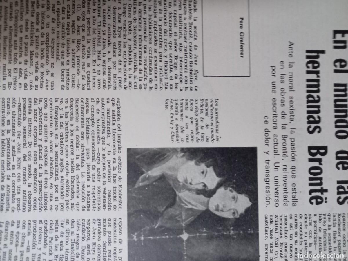 Colecionismo de Revistas e Jornais: REINVENCI&Oacute;N DE JANE EYRE POR JEAN RHYS EN ANCHO MAR DE LOS SARGAZOS. DESTINO SEPTIEMBRE 1976
