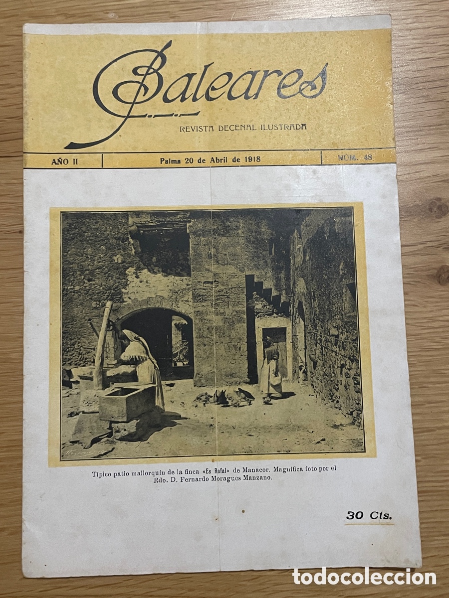 Coleccionismo de revistas y peri&oacute;dicos: Baleares. Revista decenal ilustrada. N&uacute;mero 48. Abril 1918.