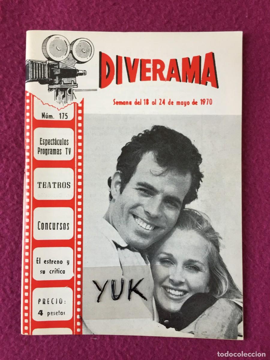 Coleccionismo de revistas y peri&oacute;dicos: REVISTA A&Ntilde;O 1970 DIVERAMA N&ordm; 175 ~ JULIO IGLESIAS ~CINE TVE SALAS DE BAILE (DISCOTECAS) CABARETS ...