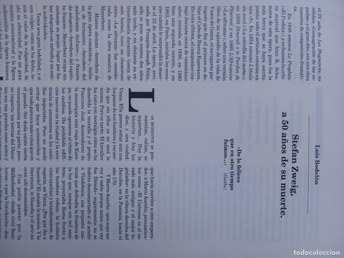 Coleccionismo de Revistas y Peri&oacute;dicos: STEFAN ZWEIG, A 50 A&Ntilde;OS DE SU MUERTE. 3 P&Aacute;GINAS DE REVISTA RA&Iacute;CES DE CULTURA JUD&Iacute;A ABRIL 1992