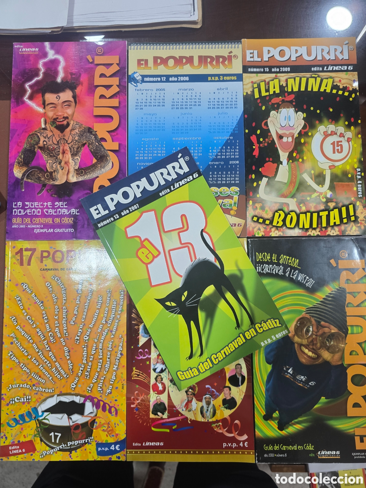 Coleccionismo de Revistas y Peri&oacute;dicos: 7 revista EL PUPURRI revista del carnaval de cadiz