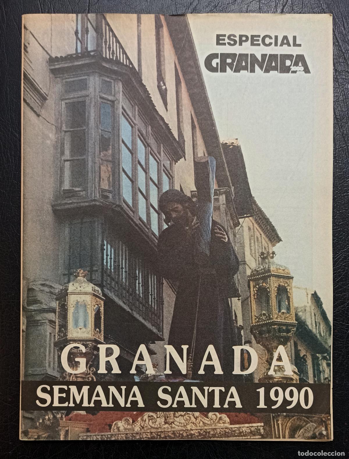 Coleccionismo de Revistas y Peri&oacute;dicos: REVISTA SEMANA SANTA DE GRANADA 1990 - ESPECIAL GRANADA