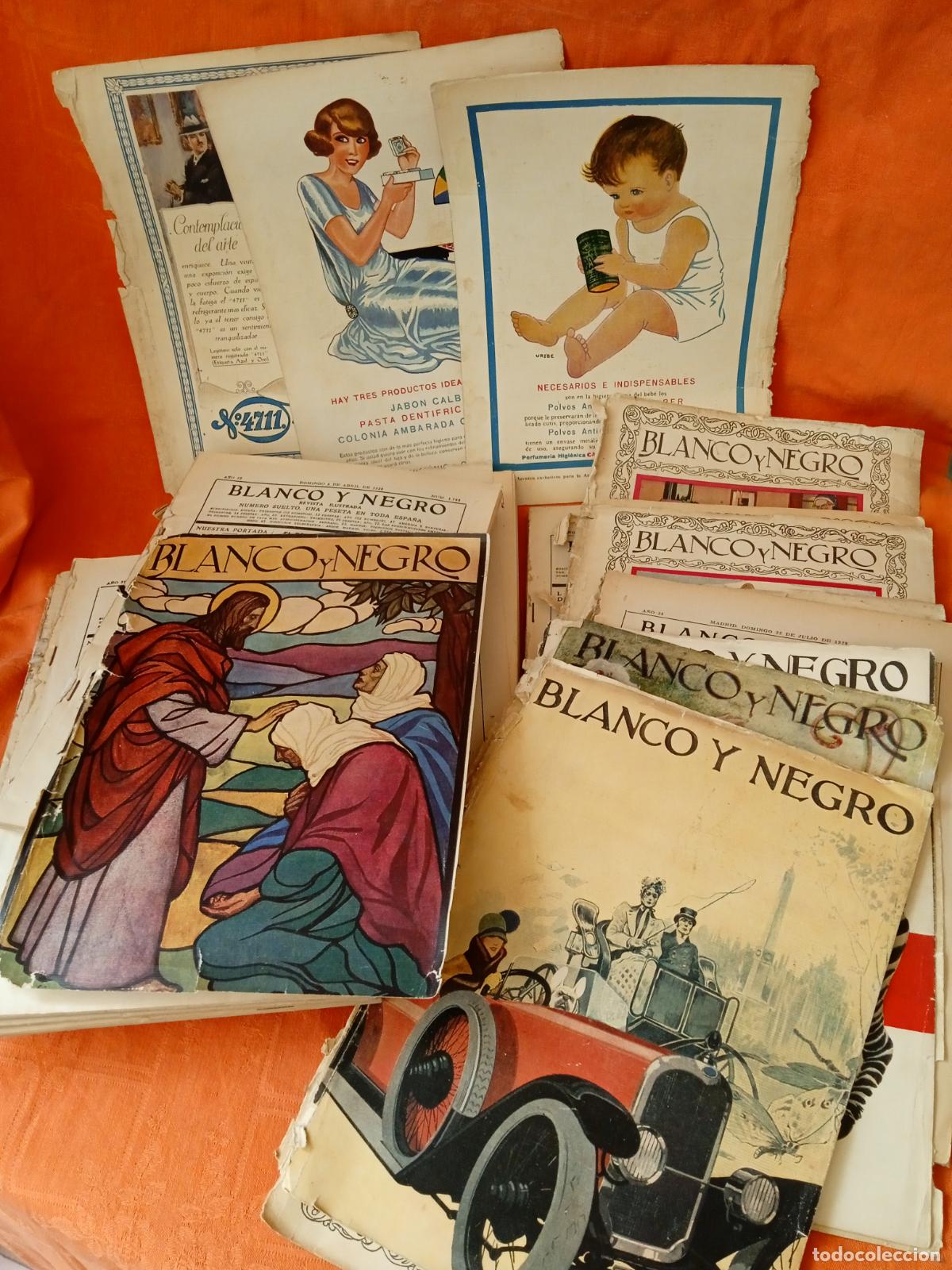 Collezionismo di Riviste e Giornali: MAS DE 3 KILOS DE REVISTAS BLANCO Y NEGRO DE PRINCIPIOS DEL SIGLO XX