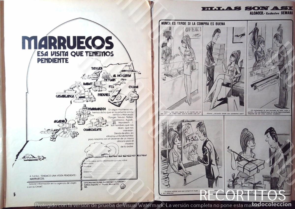 Coleccionismo de Revistas y Peri&oacute;dicos: ALCACER PIN UP SEMANA MARRUECOS 1977