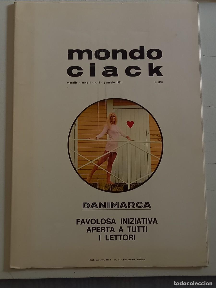 Collectionnisme de Revues et Journaux: MONDO CIAK ANNO I N. 1 MENSILE DI 32 PAG. cm. 34X24 DEL 1971 DANIMARCA RARISSIMO