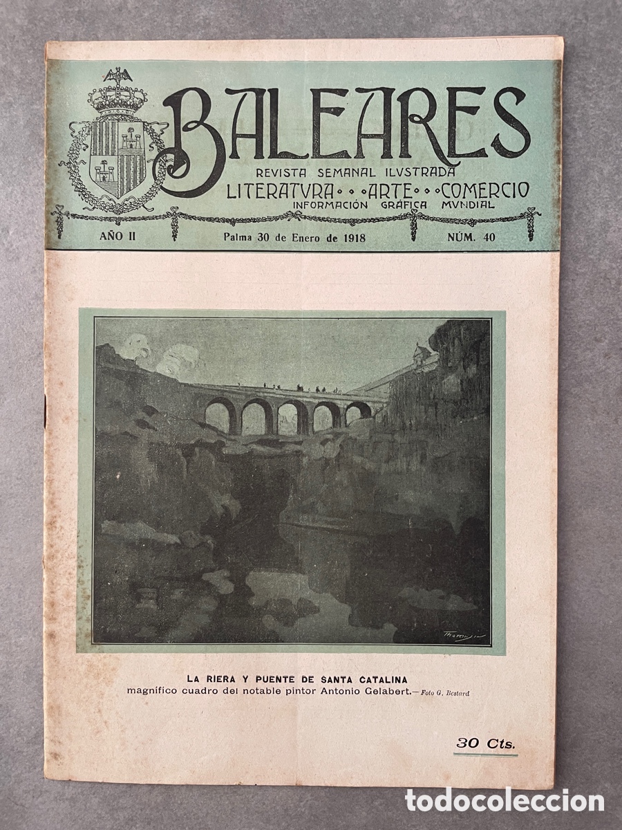 Coleccionismo de revistas y peri&oacute;dicos: Baleares. Revista semanal ilustrada. 1918.