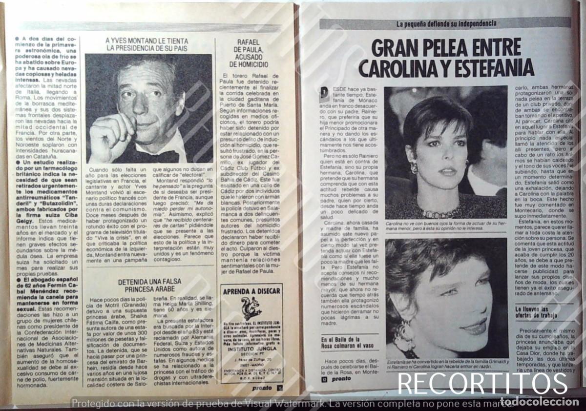 Colecionismo de Revistas e Jornais: YVES MONTAND CAROLINA DE MONACO ESTEFANIA