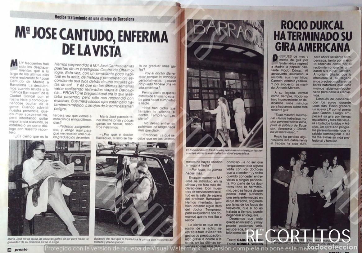 Coleccionismo de Revistas y Peri&oacute;dicos: MARIA JOSE CANTUDO ROCIO DURCAL ANTONIO MORALES JUNIOR