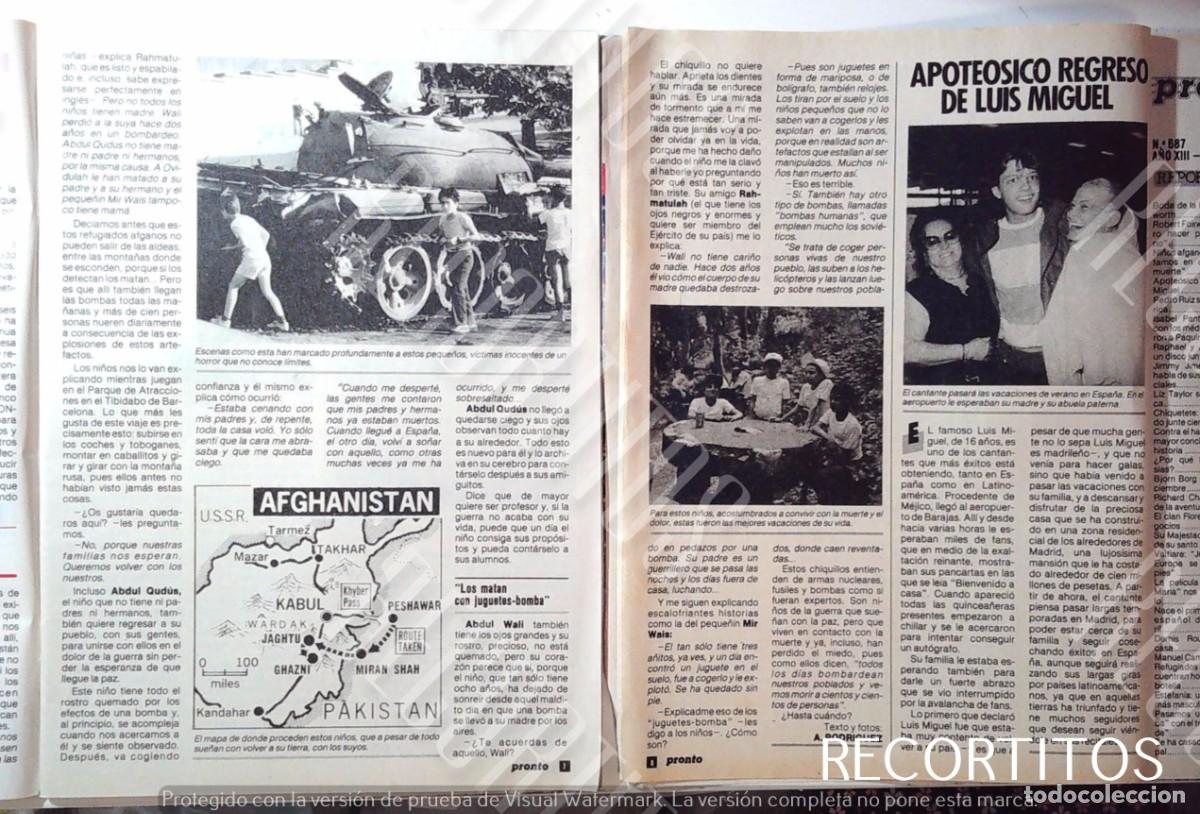 Coleccionismo de Revistas y Peri&oacute;dicos: LUIS MIGUEL REGRESO CON SU MADRE