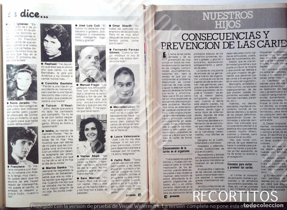 Coleccionismo de Revistas y Peri&oacute;dicos: RAPHAEL ROCIO JURADO FRANCISCO MARISA ABAD MERCEDES LICER