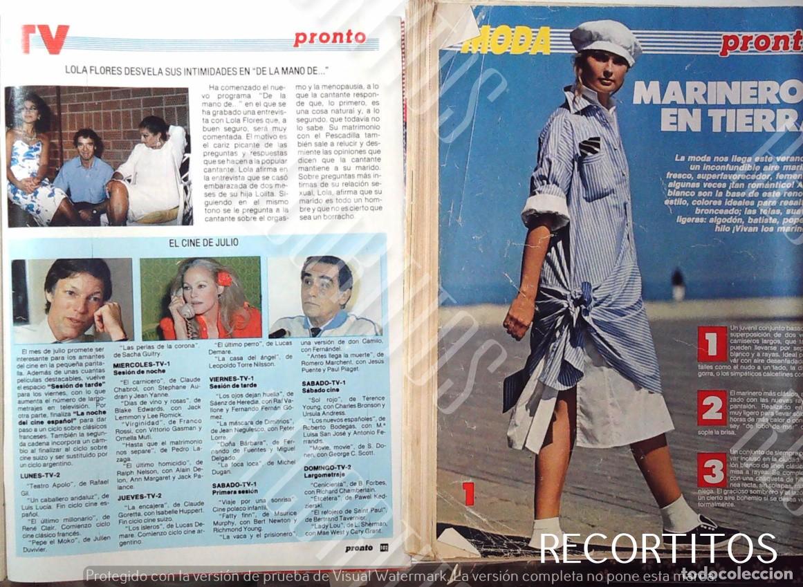 Coleccionismo de revistas y peri&oacute;dicos: RICHARD CHAMBERLAIN EL PAJARO ESPINO URSULA ANDRESS LOLITA LOLA FLORES