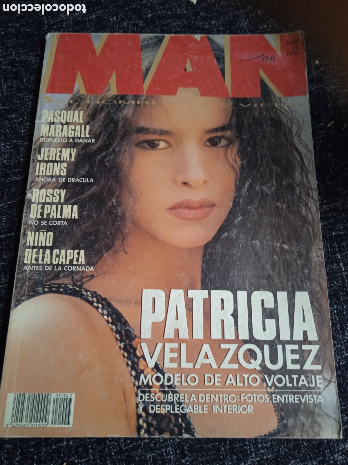 Coleccionismo de Revistas y Peri&oacute;dicos: MAN 43 MAYO 1991, PATRICIA VEL&Aacute;ZQUEZ ,JEREMY IRONS, ROSSI DE PALMA, DESIREE ELA,