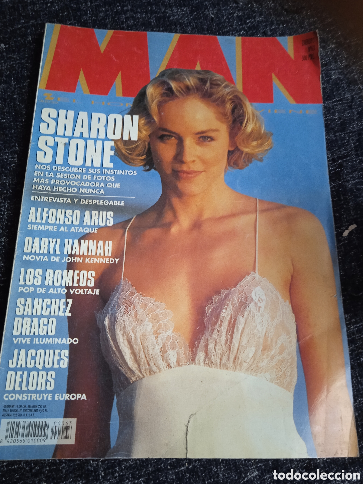 Coleccionismo de revistas y peri&oacute;dicos: MAN N&ordm; 63 enero 1993, SHARON STONE, DARYL HANNAH, EVA MARIA DE MARCOS, noemi ramal