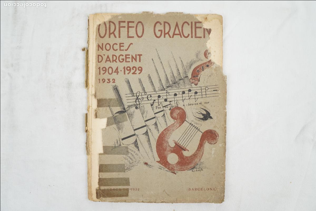 Coleccionismo de Revistas y Peri&oacute;dicos: [Catal&aacute;n] Revista Orfe&oacute; Gracienc - Febrero 1932 - n&ordm; 215 - Noces d&rsquo;Argent 1909 a 1929