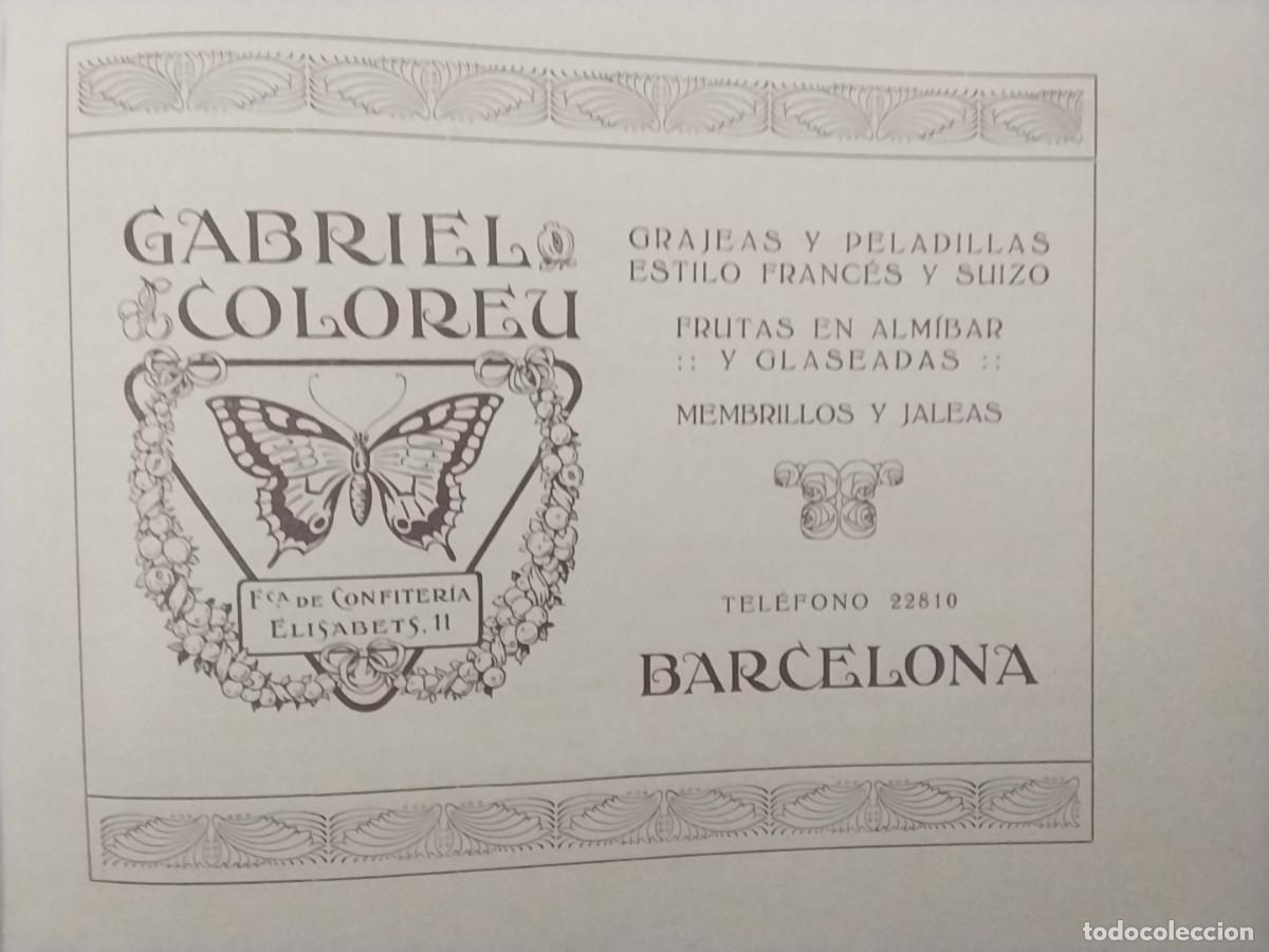 Collection Magazines and Newspapers: GABRIEL COLOREU CONFITERIA GRAJEAS PELADILLAS MEMBRILLO JALEAS BARCELONA HOJA A&Ntilde;O 1933