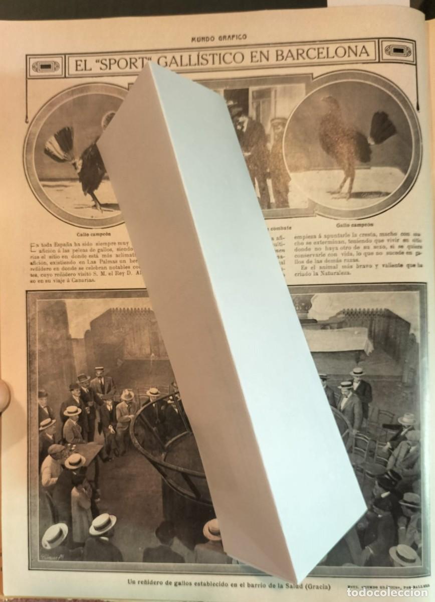 Collection Magazines and Newspapers: A&ntilde;o 1913 - El sport gall&iacute;stico en Barcelona - Pelea de gallos