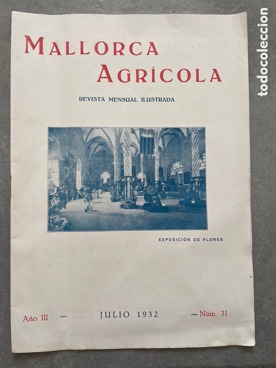 Coleccionismo de revistas y peri&oacute;dicos: Mallorca Agr&iacute;cola. N&uacute;m. 31. A&ntilde;o 1932.