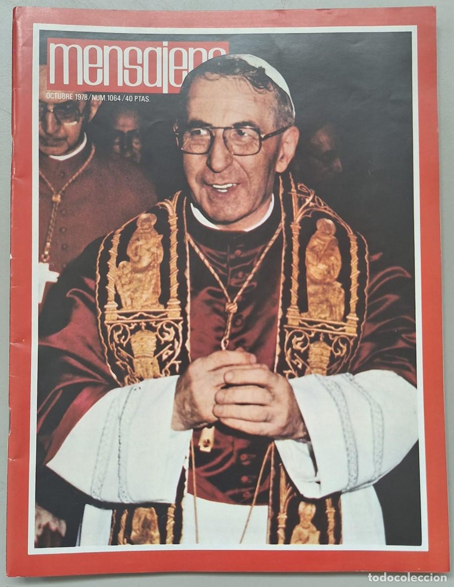 Coleccionismo de revistas y peri&oacute;dicos: Lote de 3 revistas Mensajero del Coraz&oacute;n de Jes&uacute;s (1978 y 1982) &ndash; Con portadas de Papas Juan Pablo I