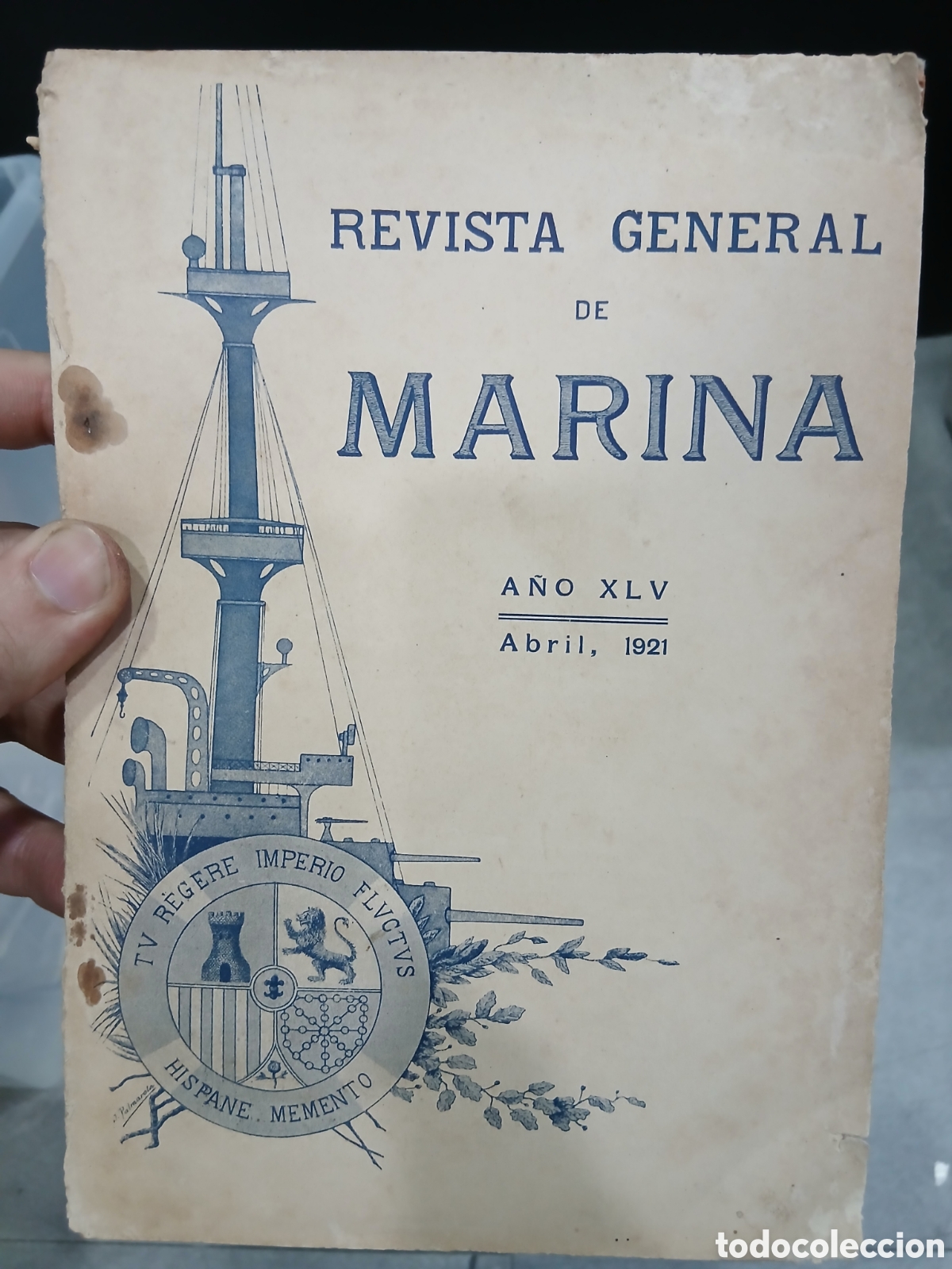 Coleccionismo de Revistas y Peri&oacute;dicos: Revista general de Marina. Abril de 1921. (L129)