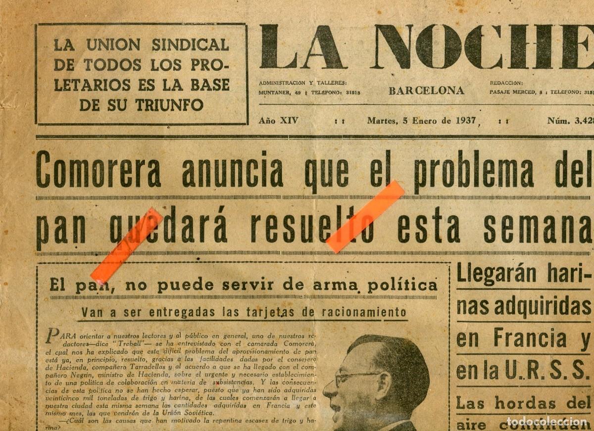 Coleccionismo de revistas y peri&oacute;dicos: PERIODICO GUERRA CIVIL A&Ntilde;O 1937 COMORERA AYUDA DE MEJICO FEDERICO URALES OSSORIO GALLARDO BRI LISTER