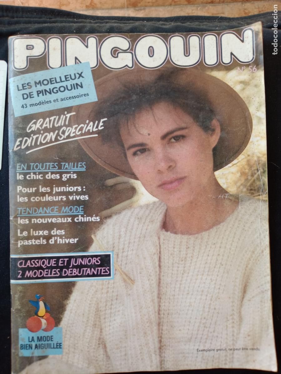 Sammeln von Zeitschriften und Zeitungen: PINGOUIN 56 Revista de moda francesa. Moda de Invierno