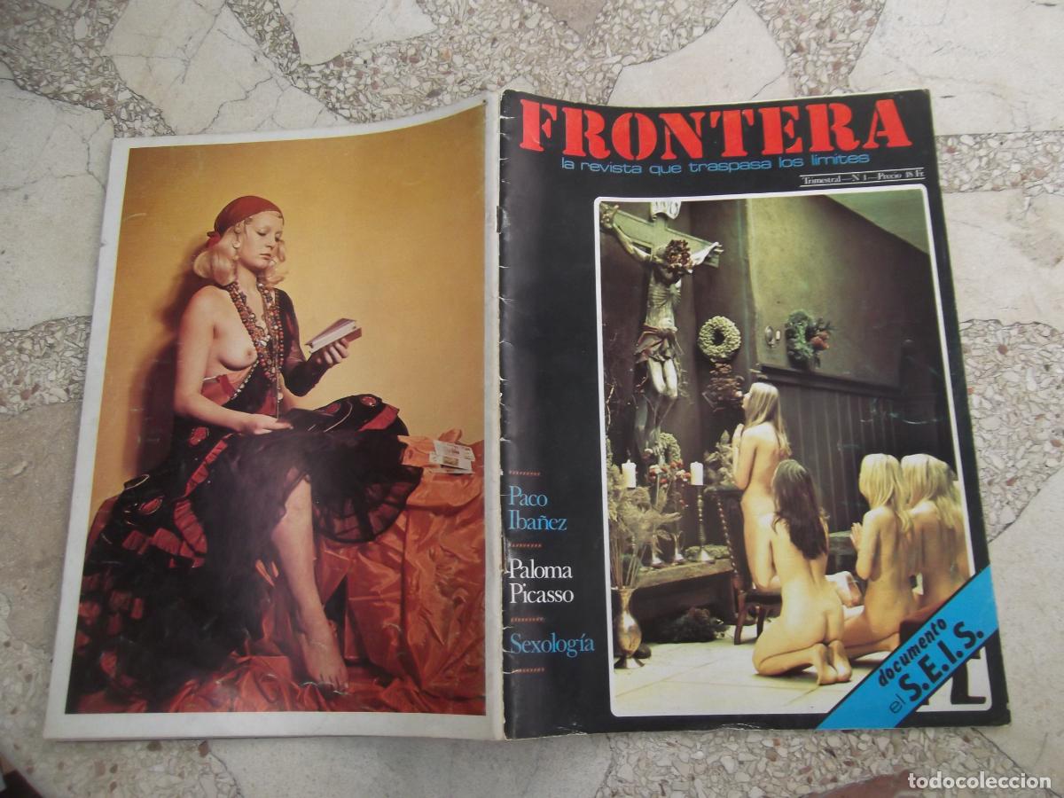 Coleccionismo de Revistas y Peri&oacute;dicos: frontera n&ordm; 1, la revista que traspasa fronteras, paco iba&ntilde;ez, con poster, paloma picasso, gina lara